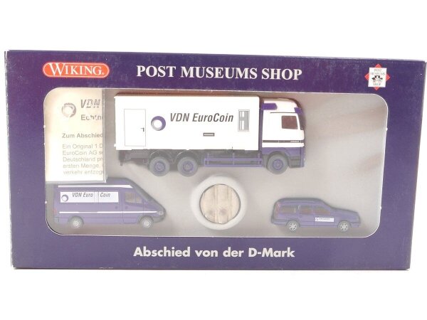 Wiking H0 81-14 Modellauto-Set 3-tlg. "Abschied von der D-Mark" 1:87