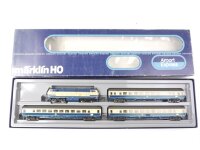 Märklin H0 Diesellok Schnellzug-Set BR 216 090-1 DB mit Roco Wagen 4-tlg. / NEM