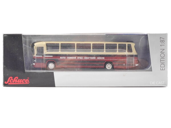 Schuco H0 Modellauto Bus Mercedes Benz "Auto-Verkehr Spiez-Kattigen-Aeschi" 1:87