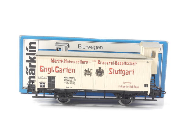 Märklin H0 4677 Güterwagen Bierwagen "Engl. Garten Stuttgart" Württemberg 600049