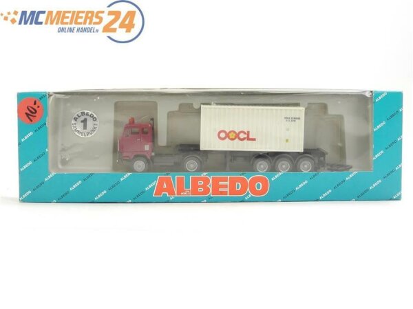 E169 Albedo H0 116130 Modellauto LKW Containersattelzug Volvo "OOCL" 1:87 *TOP*