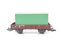 Roco H0 46011 Güterwagen Niederbordwagen X05 mit Container 462 135 DB / NEM