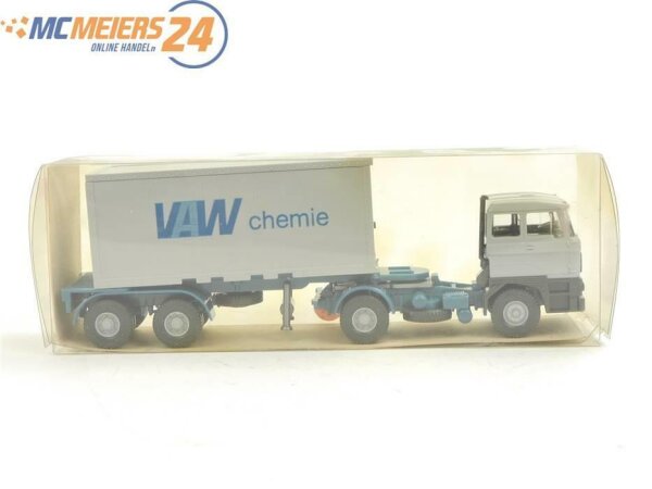 Wiking H0 20 526 Modellauto LKW Stahl-Container Sattelzug VAW 1:87