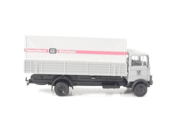 Spur H0 Modellauto LKW MB LP 809 Pritsche-Plane "Stückfracht Expressdienst DB"