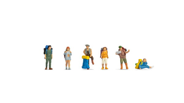 Noch Spur N 36247 Figuren-Set Backpacker und Tramper 1:160
