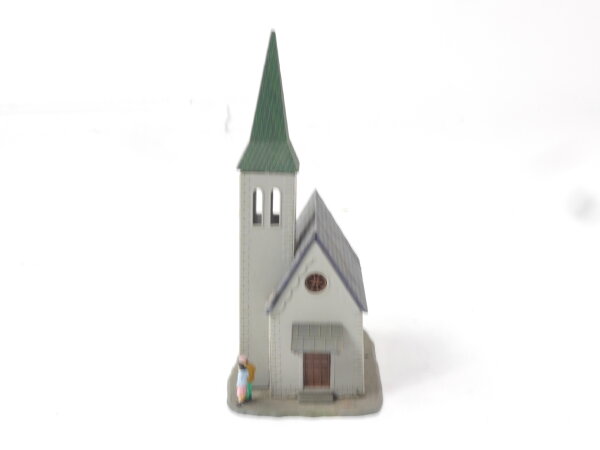 Faller H0 B-240 Gebäude Kirche Dorfkirche mit Figuren