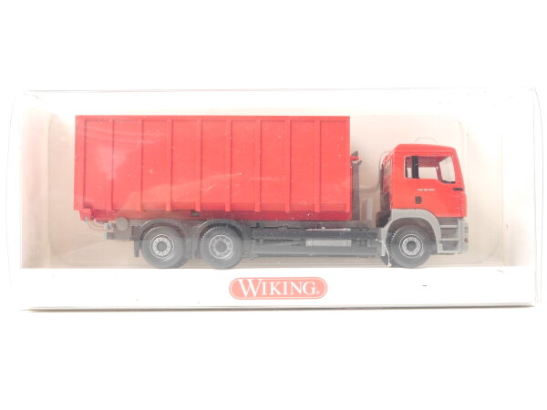Wiking H0 672 03 33 Modellauto Meiller-Abrollkipper MAN TGA M 1:87
