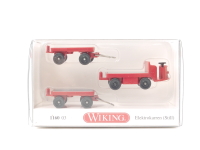 Wiking H0 1160 03 Modellautoset 3-tlg. Elektrokarren...