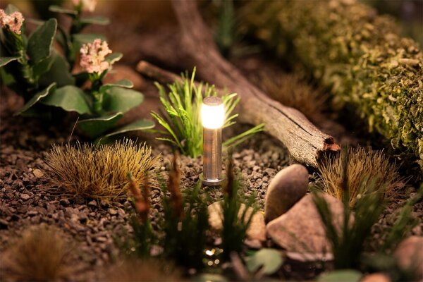 Faller H0 180139 Beleuchtung LED-Wegleuchte, silber, warmw