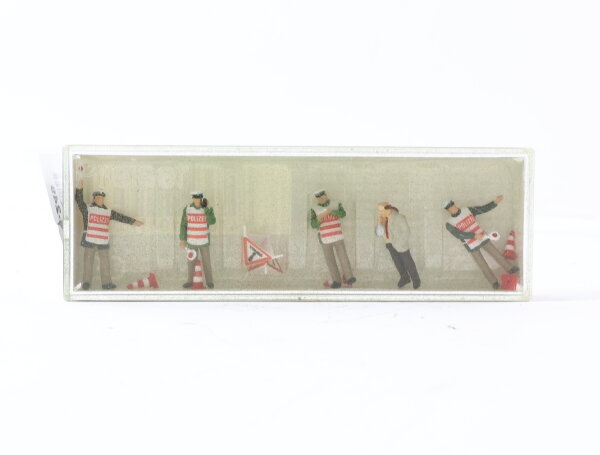 Preiser H0 10419 Figuren-Set Polizisten mit Warnweste 1:87