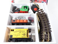 LGB G 70996 Startset16-tlg. Dampflok Stainz 2 + 2 Güterwagen Trafo 12x Gleise