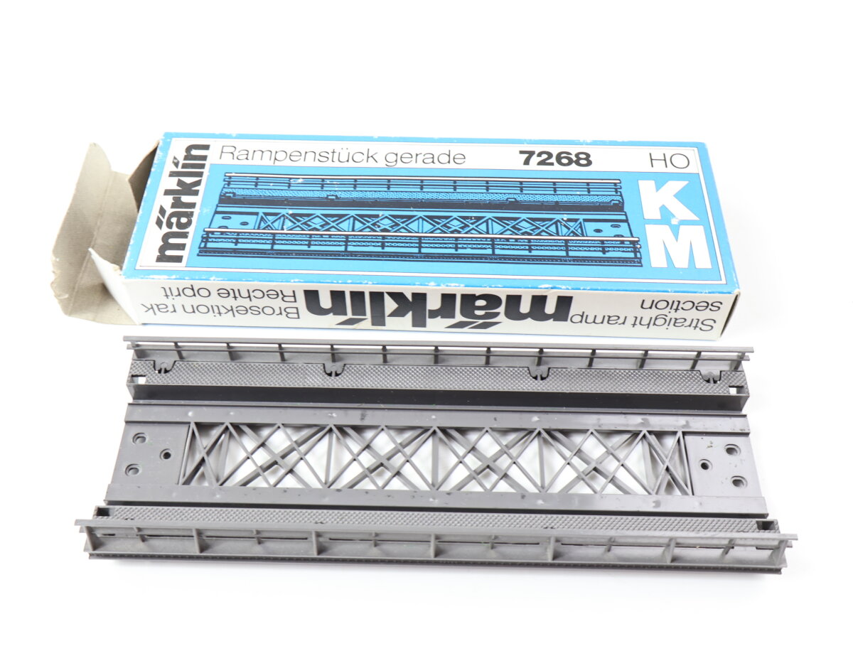 Märklin H0 7268 Brücke Rampenstück gerade für K+M-Gleis / 180 mm, 8,99