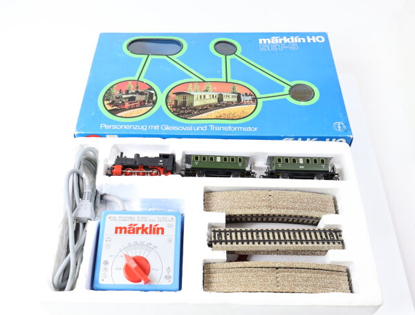 Märklin H0 2920 Startset Dampflok BR 89 DB + Personenwagen + M-Gleis +Trafo