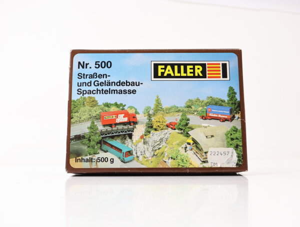 Faller 500 Straßen- und Geländebau-Spachtelmasse weiss