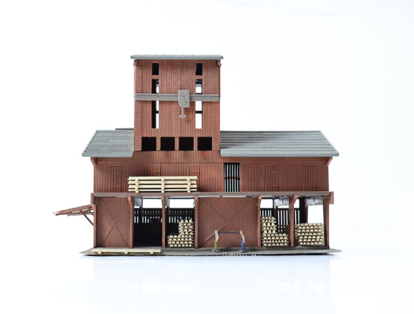 Pola Spur N 241 Gebäude Sägewerk mit Lagerhalle Industriegebäude