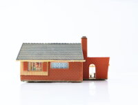 Spur H0 Gebäude Wohnhaus Einfamilienhaus / Licht