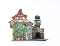 Faller H0 1713 Gebäude Combi-Kit "Malerwinkel" Fachwerk Häuserblock / Licht