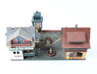 Faller H0 1713 Gebäude Combi-Kit "Malerwinkel" Fachwerk Häuserblock / Licht