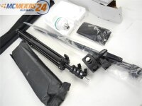 E306 TecTake PE400S Studiolampe Studioleuchte mit Stativ und Tasche