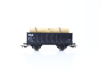 Piko H0 5/6444/090 Güterwagen Hochbordwagen m. Holzladung schwarz 507 1 395-5 NS