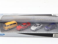 Welly Premium Collection H0 Modellfahrzeug-Set VW Ford Porsche Audi 4-tlg. 1:87