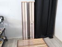 Schaukästen Vitrinen Präsentationsregale mit Plexi-Glasschiebetüren 5-tlg.