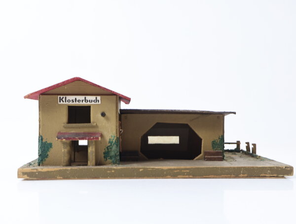RuLe H0 W33 109/975 Gebäude Bahnhof Klosterbuch DDR Holz Pappe