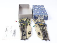 Märklin H0 3601 MW Gleismaterial M-Gleis elektrisches Weichenpaar Schienen