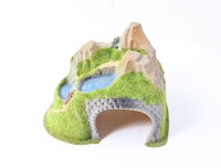 Spur N Landschaftsbau Tunnel mit See 2-gleisig