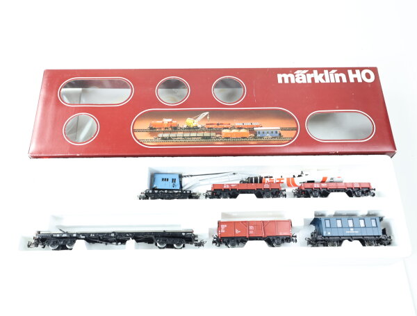 Märklin H0 2853 Zugset Güterzug-Set Bauzug-Set 6-tlg. ohne Lok DB