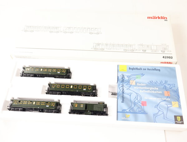 Märklin H0 42102 Personenwagen-Set 4-tlg. "Württembergischer Personenzug"