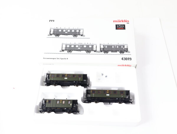 Märklin H0 43019 Personenwagen-Set 3-tlg. "Personenwagen-Set / Epoche III"