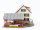 Faller H0 130269 Gebäude Dorfwirtschaft Gasthaus mit Biergarten / Licht