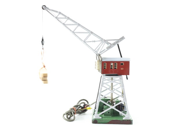 Märklin H0 7051 elektrischer Drehkran mit Stellpult