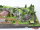 Eigenbau Spur N Landschaftsbau Diorama Bergkette mit Dorf Brücke Gleisoval/Licht