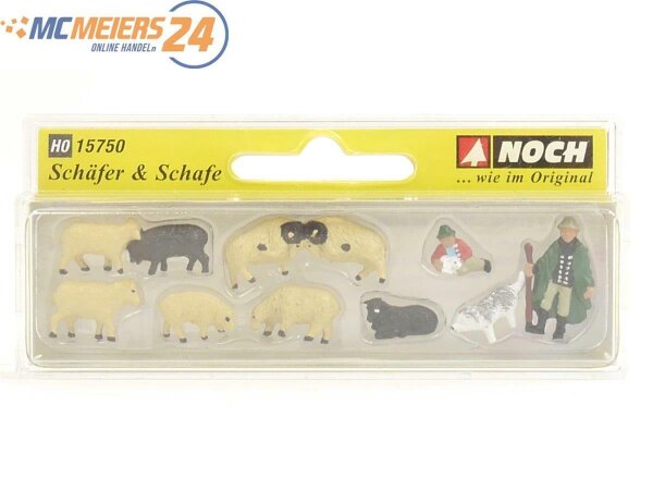 E397 Noch H0 15750 Figuren-Set 10-tlg. "Schäfer & Schafe" 1:87 *NEU*