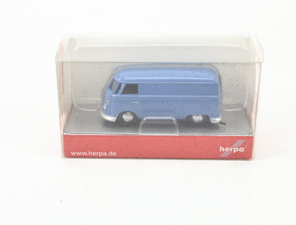 Herpa H0 090469 Modellauto VW T1 Kasten blau  1:87