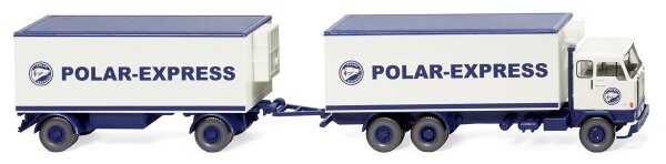 Wiking H0 045704 Modellauto Kühlkofferlastzug (Volvo F88) "Polar-Express" *NEU*
