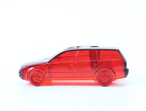 Stiftehalter VW Passat "Volkswagen Recycling" 1:43 / rot-transparent
