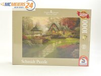 Schmidt Puzzle 58463 "Thomas Kinkade Make a Wish Cottage" 1000 Teile *NEU* E408