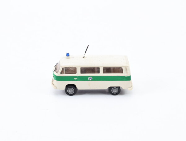 Brekina H0 3301 Modellauto Polizei VW Bus T2 Bus grün/weiß 1:87