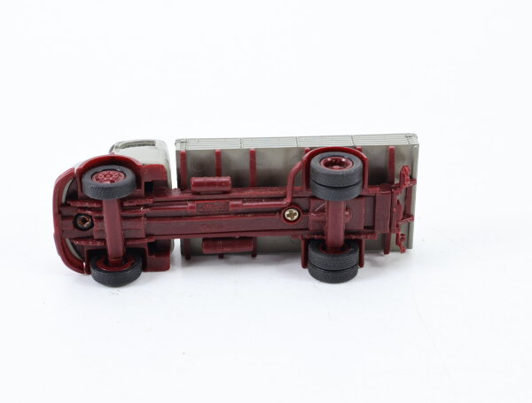 Wiking H0 641/1 Modellauto MB L408 Pritsche Transporter 27a beige/blau 1:87