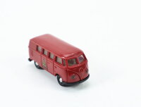 Brekina H0 0394 Modellauto VW T1 b Bus Reinhardt rot IG Metall 1:87