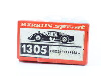 Märklin Sprint 1302 Slotcar Rennwagen Porsche Carrera 6 weiss mit OVP 1:32
