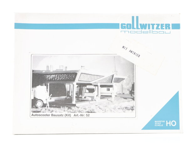Gollwitzer H0 52 Gebäude Bausatz Kirmes Autoscooter 1:87 / Licht Motor