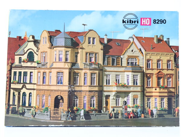 Kibri H0 B-8290 Gebäude Bausatz Stadthaus Häuserzeile 4-tlg.