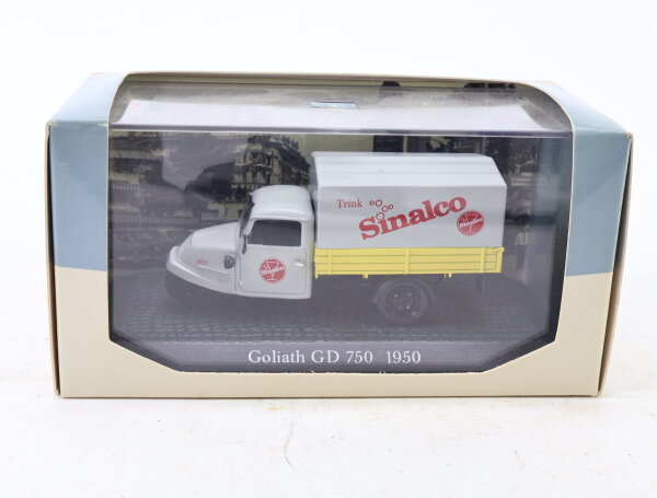 Atlas Verlag Modellauto Transporter Dreirad Goliath GD 750 "Sinalco" 1:43