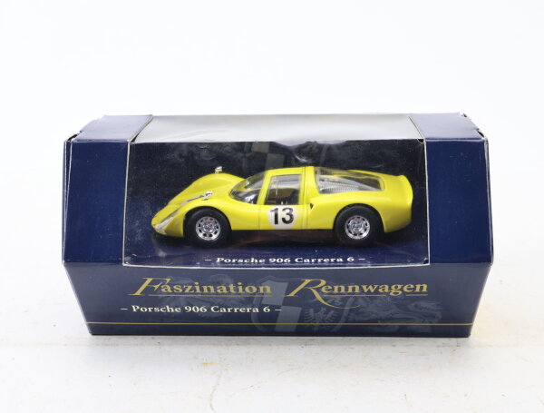 Kulmbacher Modellauto Rennwagen Porsche 906 Carrera 6 gelb