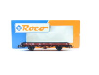 Roco H0 46480 Güterwagen Rungenwagen mit LKE beladen...
