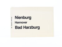 Zuglaufschild Waggonschild Nienburg-Bad Harzburg/...